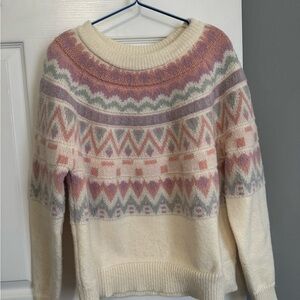 Multicolor Patterned Sweater